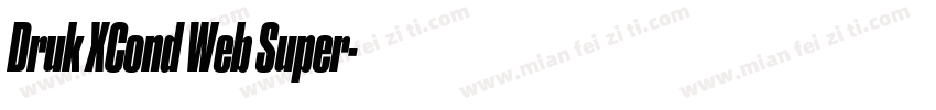 Druk XCond Web Super字体转换